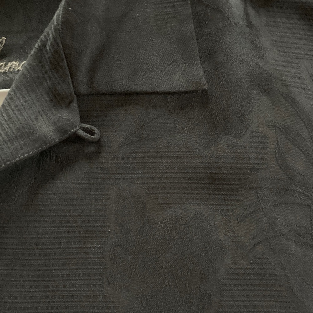 Tommy Bahama Silk Camp Shirt in Black - Picture 11 of 13